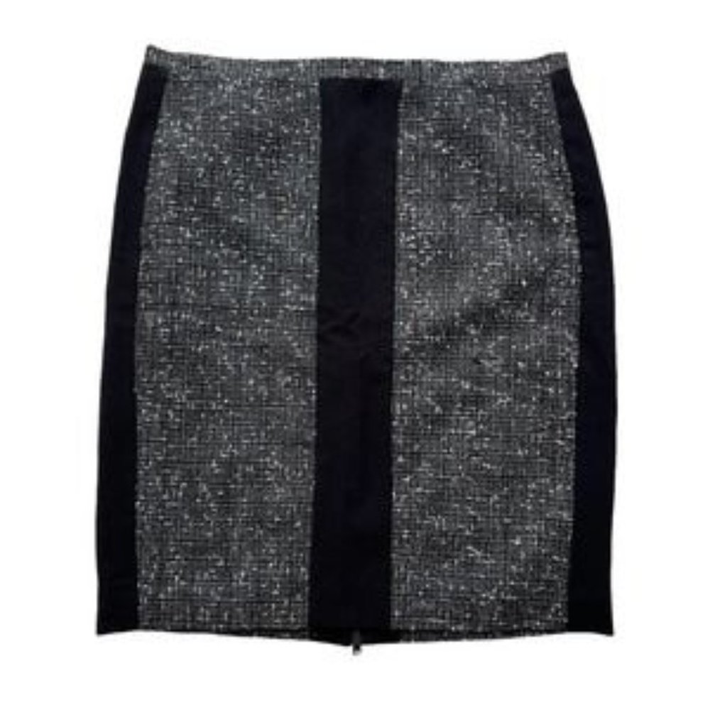 Black Tweed Narciso Rodriguez Midi Skirt
